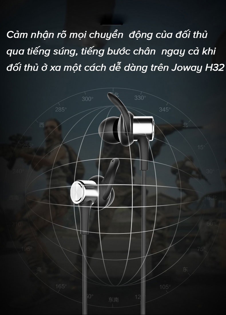 Tai Nghe Bluetooth Bluetooth Âm Thanh Vòm 3D Joway H32 - Hàng Nhập Khẩu