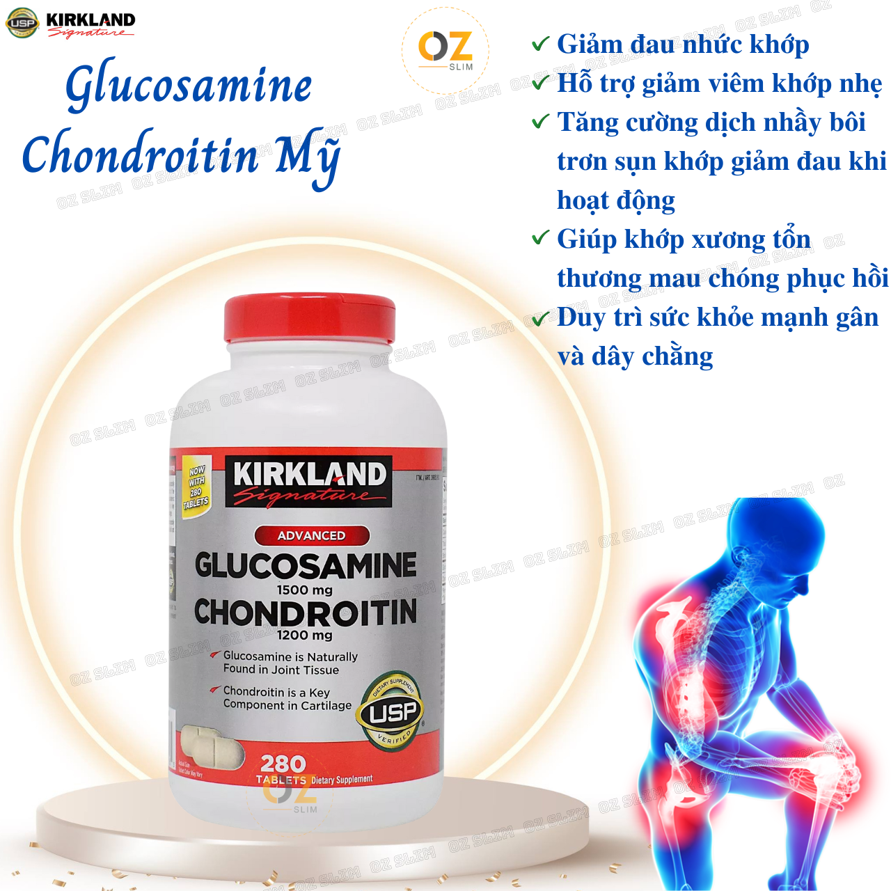 Kirkland Signature Glucosamine 1500mg Chondroitin 1200mg