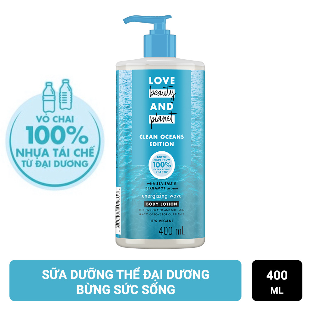 Sữa Dưỡng Thể Love Beauty And Planet Đại Dương Bừng Sức Sống (400ml)