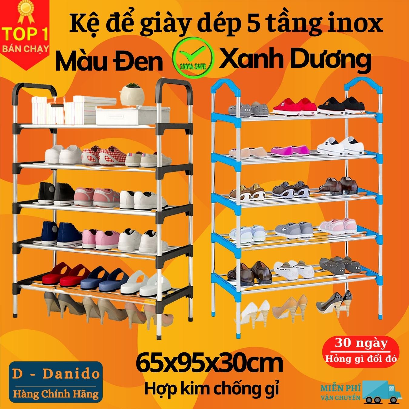 Kệ Để Giày Dép 05 Tầng Khung Inox, Giá Để Giày Inox 05 Tầng, Giày Dép, Kệ Để Đồ, Kệ Sách Loại Cao Cấp miDoctor