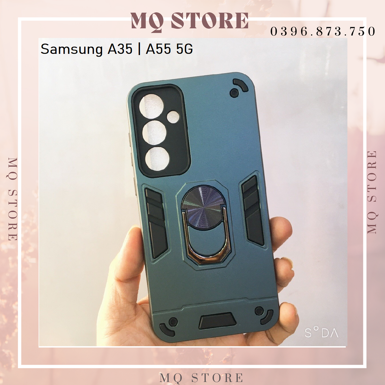 Ốp lưng cho Samsung A35 5G | A55 5G chống sốc kèm giá đỡ, chống va đập ( hàng chính hãng)
