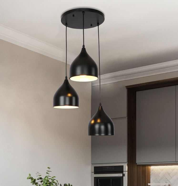 Đèn thả FINCE phong cách độc đáo trang trí nhà cửa cao cấp D250 (mm) - kèm bóng LED chuyên dụng.