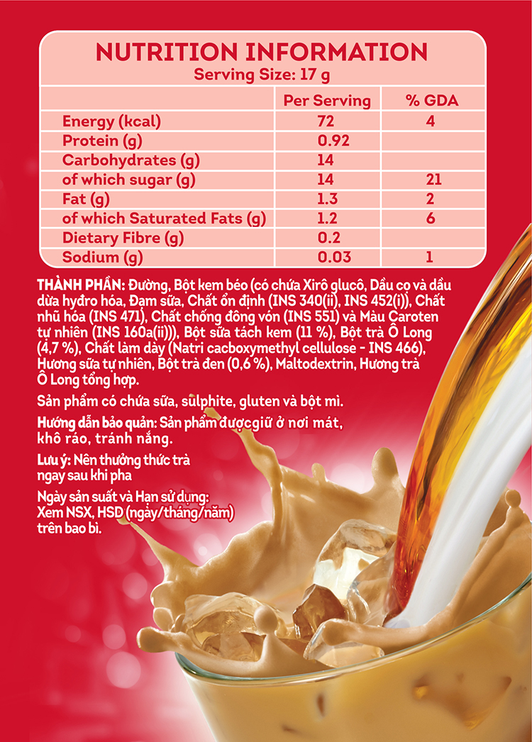 Hộp Trà Sữa Lipton Ô Long - 67656173 (8 Gói x 17g)