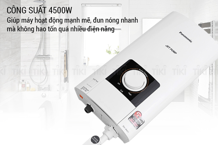 Máy Nước Nóng Trực Tiếp Có Bơm Panasonic DH-4NTP1VM (4500W) - Hàng Chính Hãng