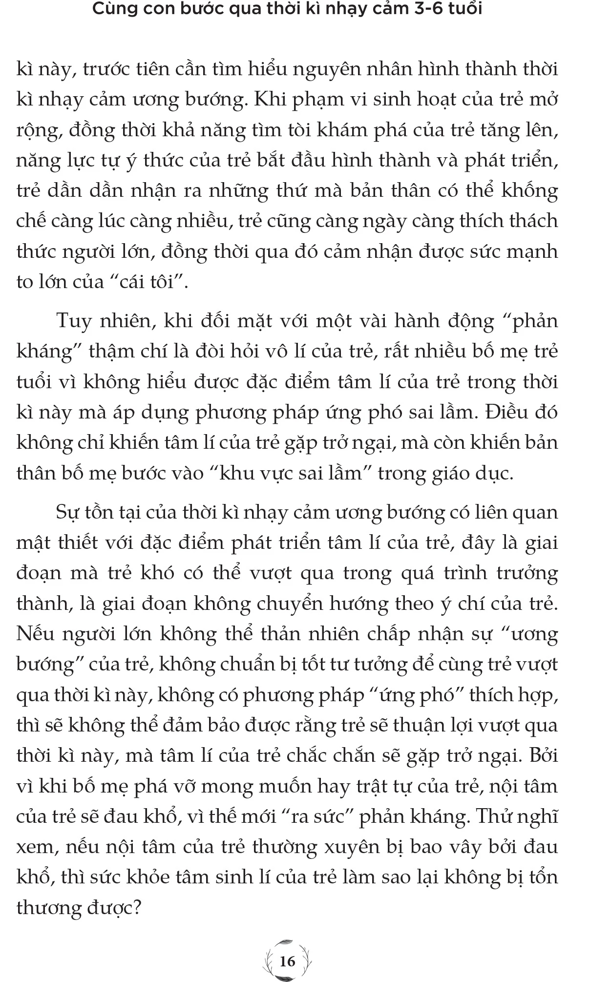 Cùng Con Bước Qua Thời Kì Nhạy Cảm 3- 6 Tuổi