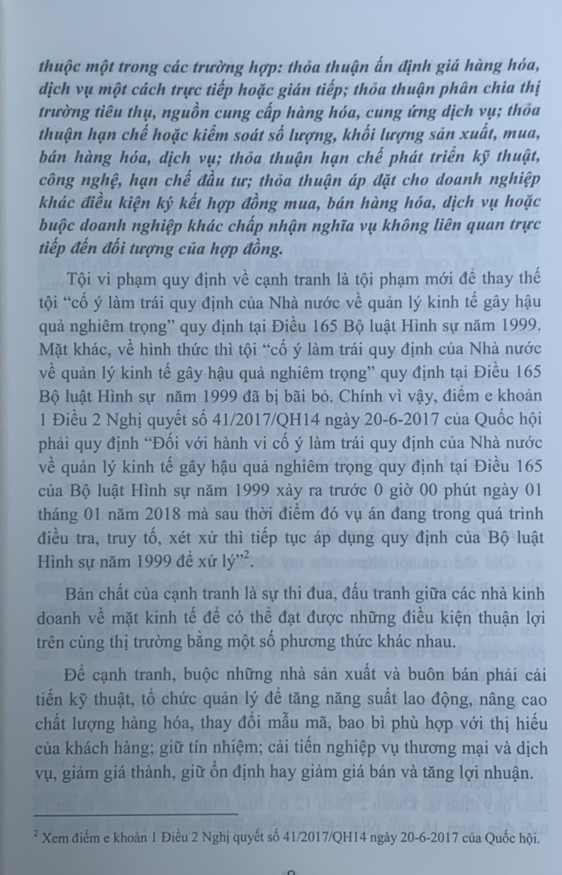 Bình luận Bộ luật Hình sự năm 2015 (Phần hai-Các tội phạm), Chương XVIII, Mục 3: xâm pham trật tự quản lý kinh tế