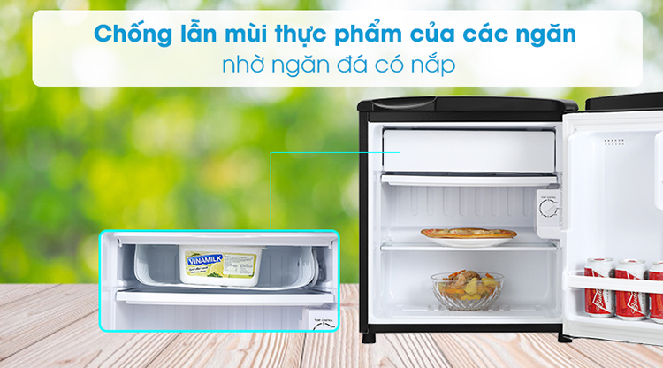 Tủ Lạnh Mini Aqua AQR-D59FA-BS (50L) - Hàng Chính Hãng - Chỉ giao tại HCM