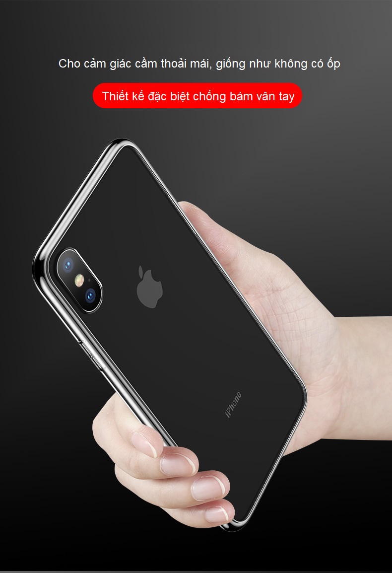 Ốp Lưng Kính Cường Lực Trong Suốt, Viền Máy Dẻo Dành Cho Iphone X / XS/ XS Max / XR /  7 8 PLus Hàng Chính Hãng Helios