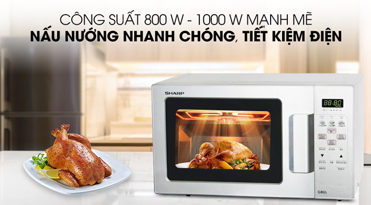 Lò Vi Sóng Có Nướng Sharp R-678VN(S) (20L) - Hàng chính hãng