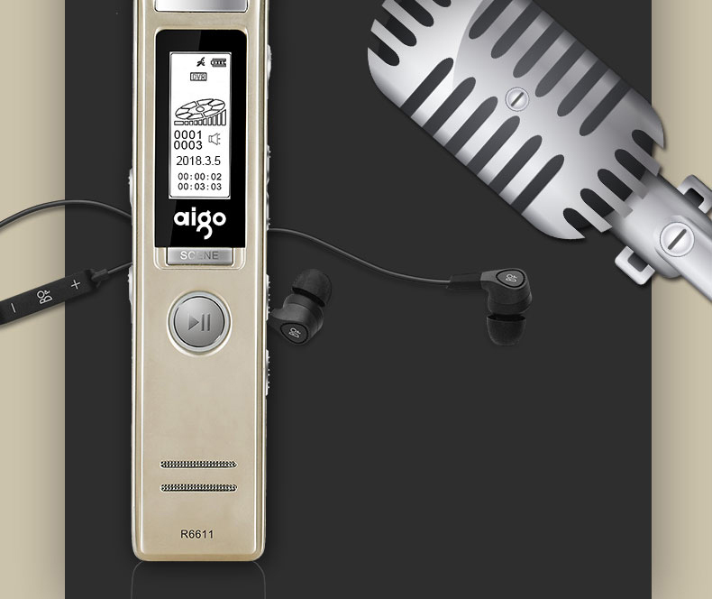 Bút Ghi Âm - Nghe Nhạc 16G Patriot aigo R6611