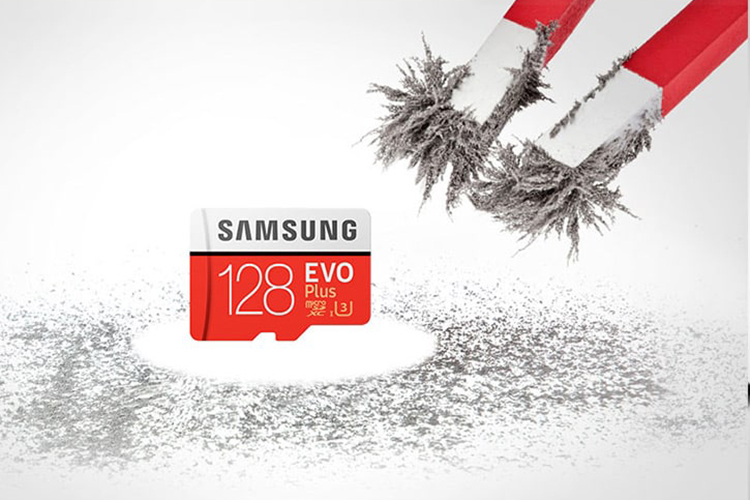 Thẻ Nhớ MicroSDXC Samsung Evo Plus 128GB UHS-I U3 100MB/s - Model 2017 Đỏ - Hàng Nhập Khẩu