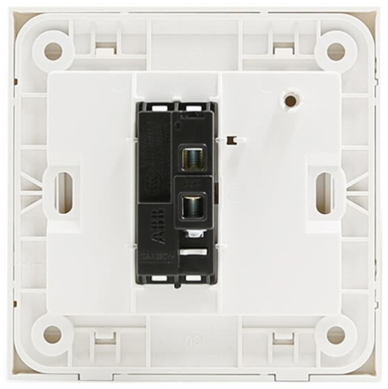 ABB switch socket panel three open dual control switch Yongzhi series white AH107