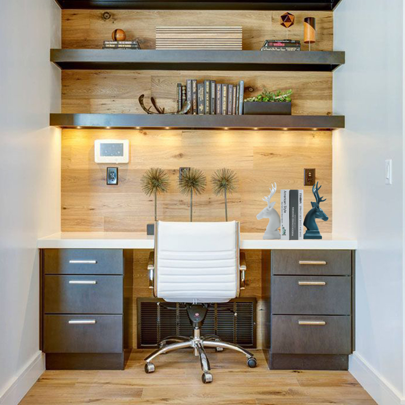 Tượng đầu hươu trang trí bằng sứ sang trọng phong cách Bắc Âu