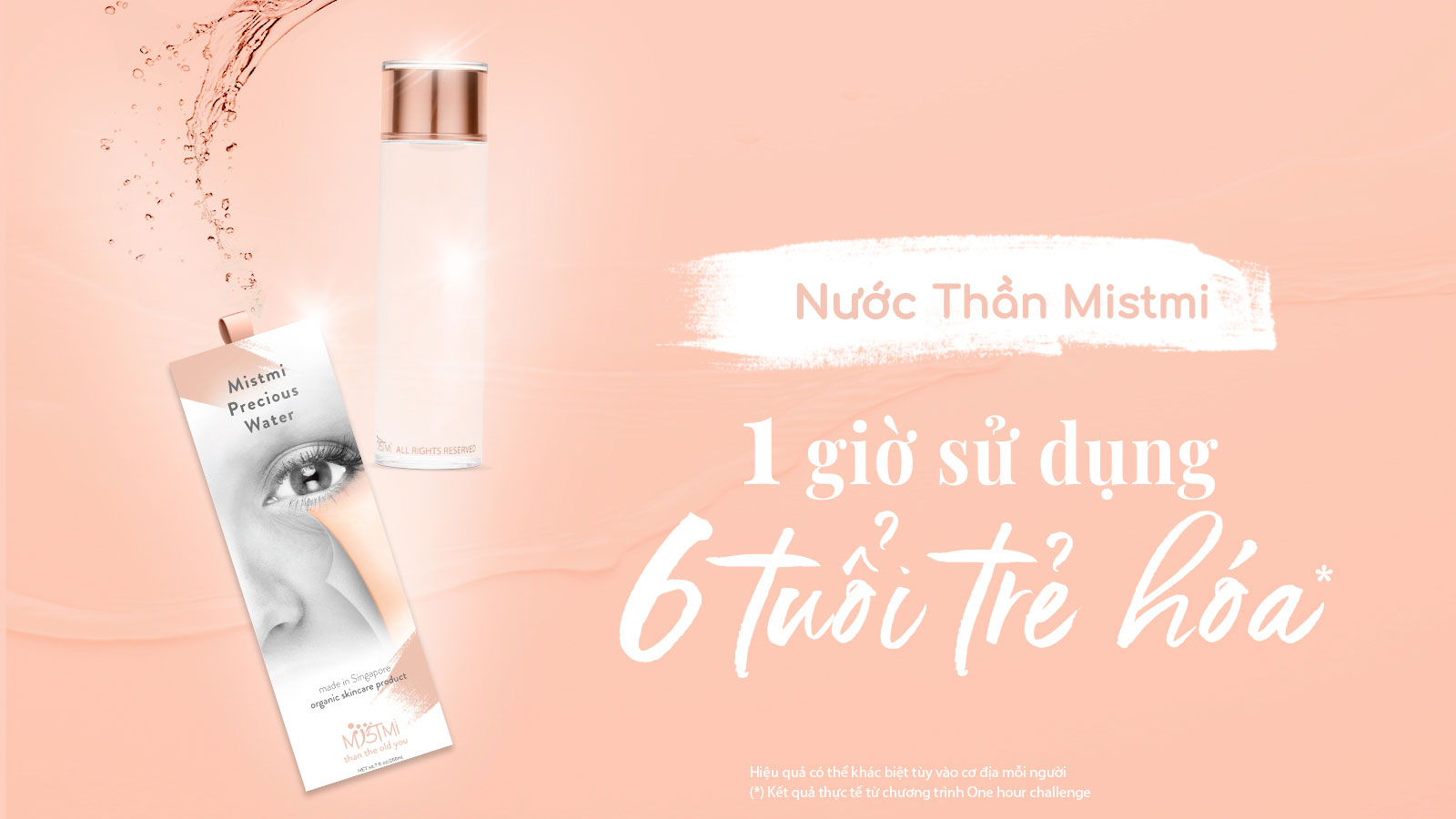 Nước thần MISTMI 200ml + Máy Nano spray MISTMI trắng