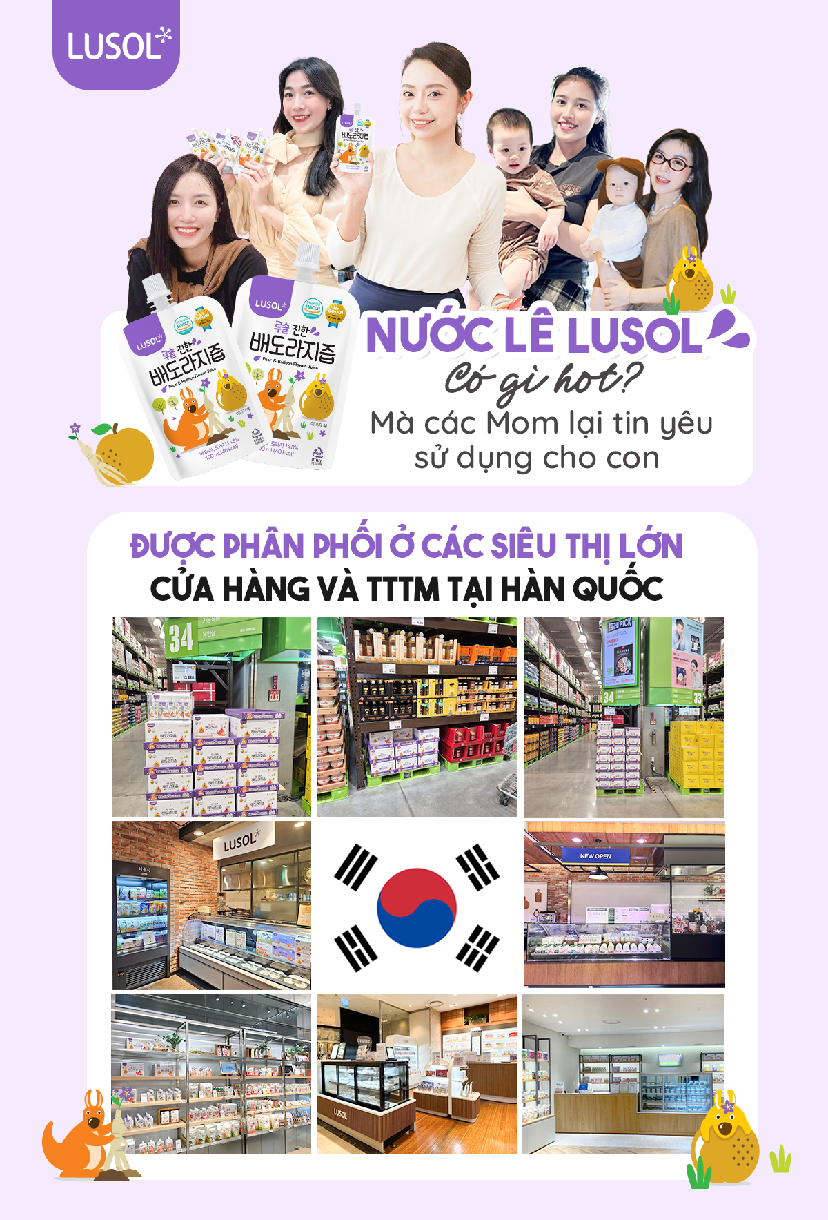 Combo 20 gói nước ép lê và rễ hoa chuông đen nguyên chất Lusol cho bé từ 6 tháng tuổi - ALADDINVINA