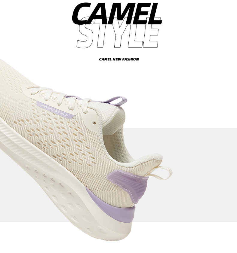 Giày thể thao nữ sneaker CAMEL CROWN lưới nhẹ thoáng khí (METEOR)