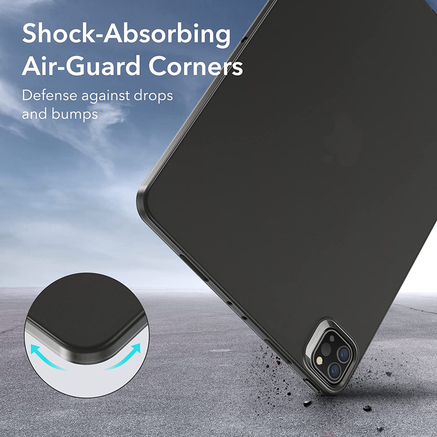 Ốp lưng trong suốt cho iPad Pro 11 inch 2022/2021 ESR Project Zero Soft Case - Hàng Chính Hãng