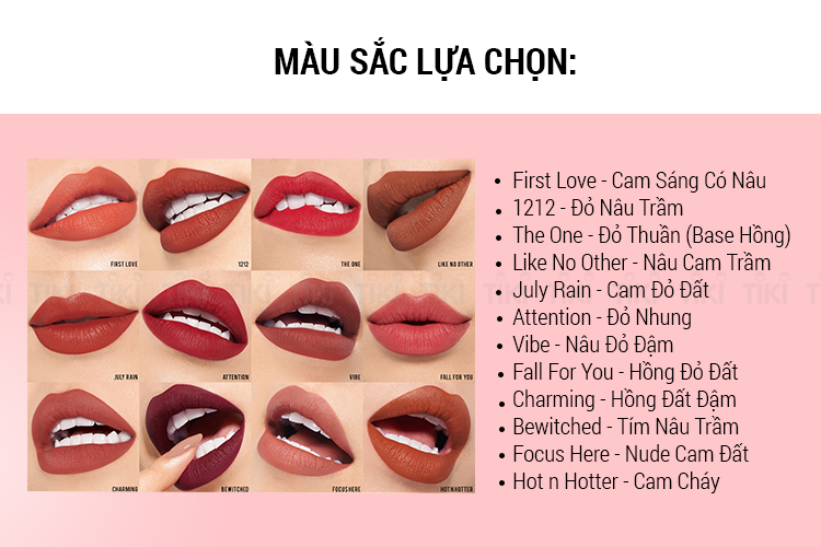 Son Thỏi OFÉLIA Matte Lipstick (3.5g)
