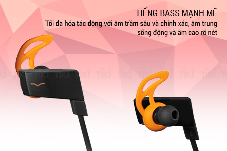 Tai Nghe Bluetooth Nhét Tai V-MODA BassFit Black - Hàng Chính Hãng