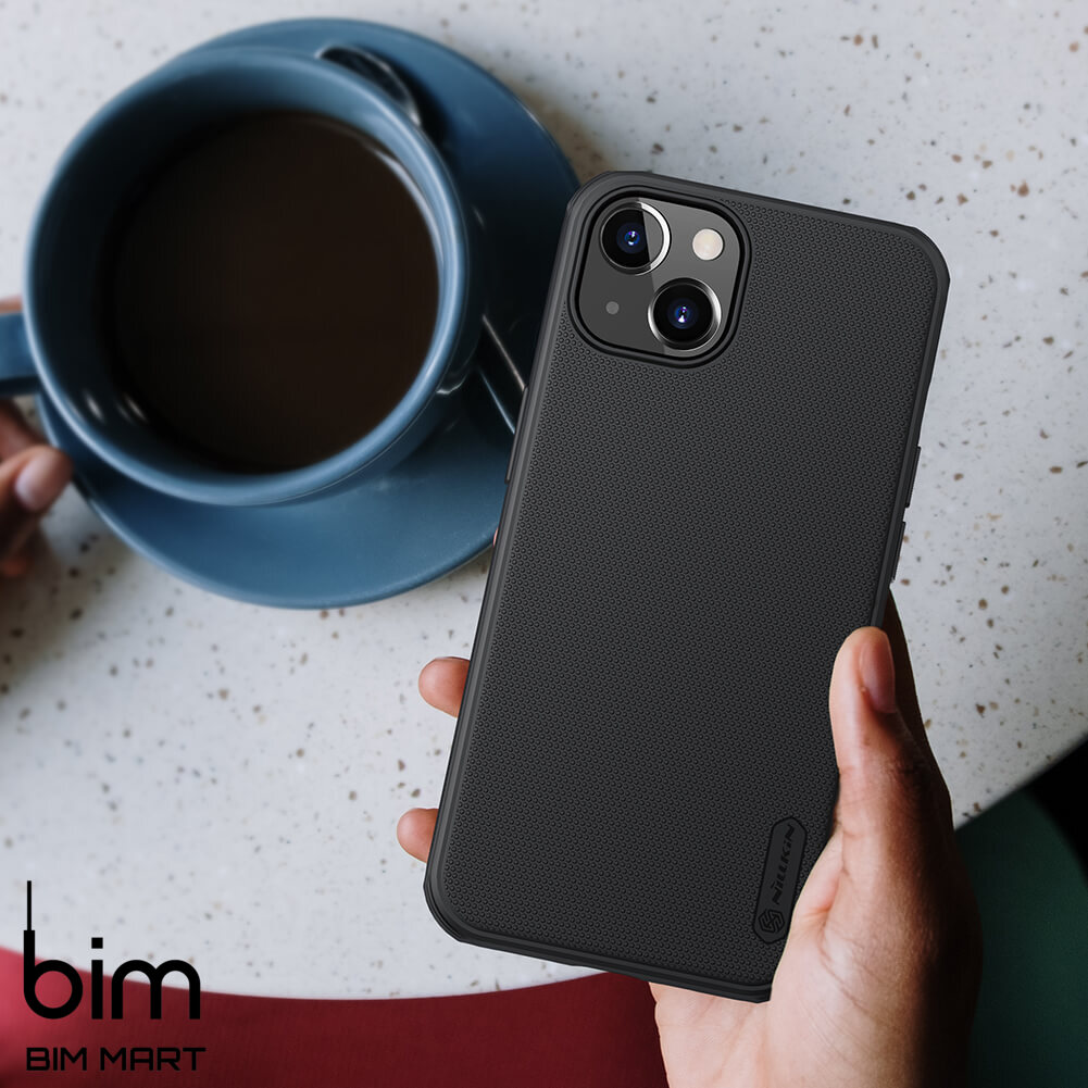 Ốp lưng chính hãng Nillkin dành cho iPhone 13 dạng sần - Hàng Nhập Khẩu
