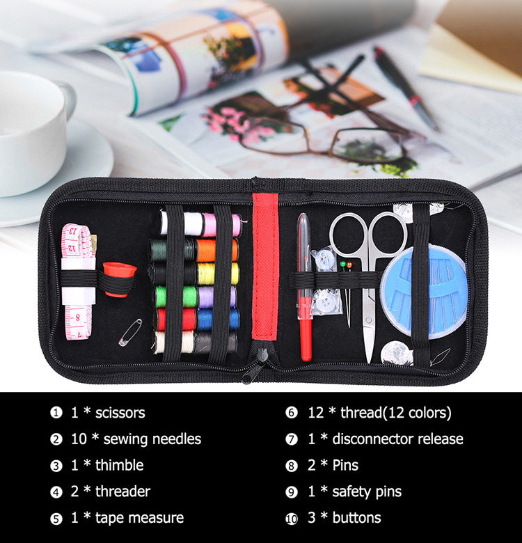 Professional Sewing Tools Kit Thread Pin Needle Supplies Variety Set Travel