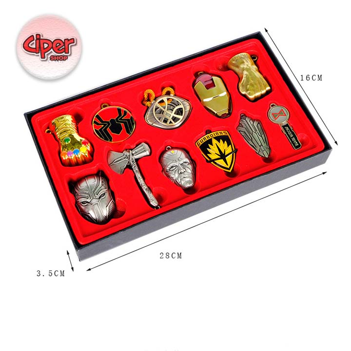 Bộ 11 móc khóa Avengers - Móc khóa Avengers Giá Rẻ - Móc Khóa