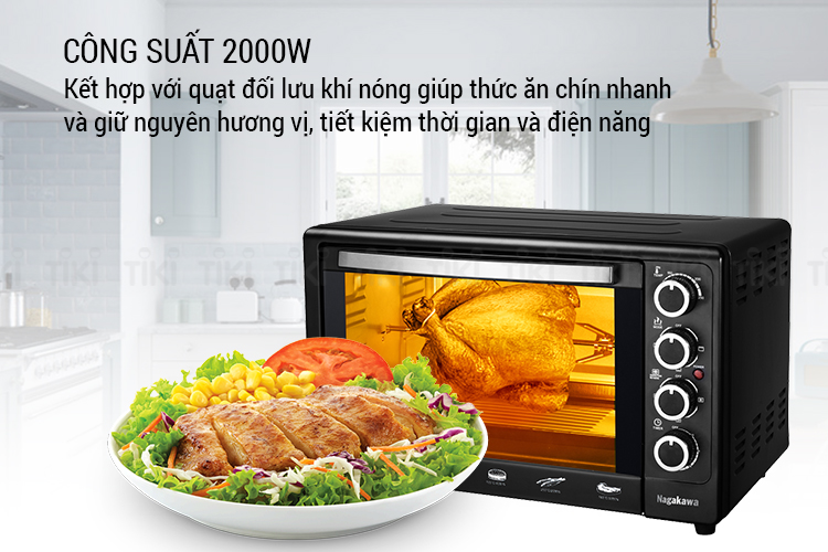 Lò Nướng Nagakawa NAG3248 (48 Lít) - Hàng Chính Hãng