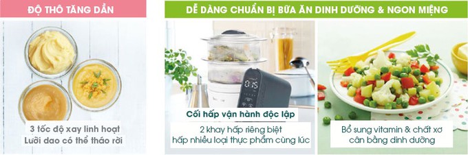 máy tiệt trùng xay hấp đa năng nutribaby plus 5in1 babymoov - pháp 2