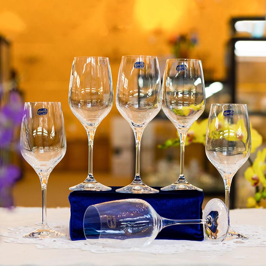 Bộ 6 Ly Vang Phale Cao Cấp Bohemia Rebecca 460ml | Lynh Decor | Tiki