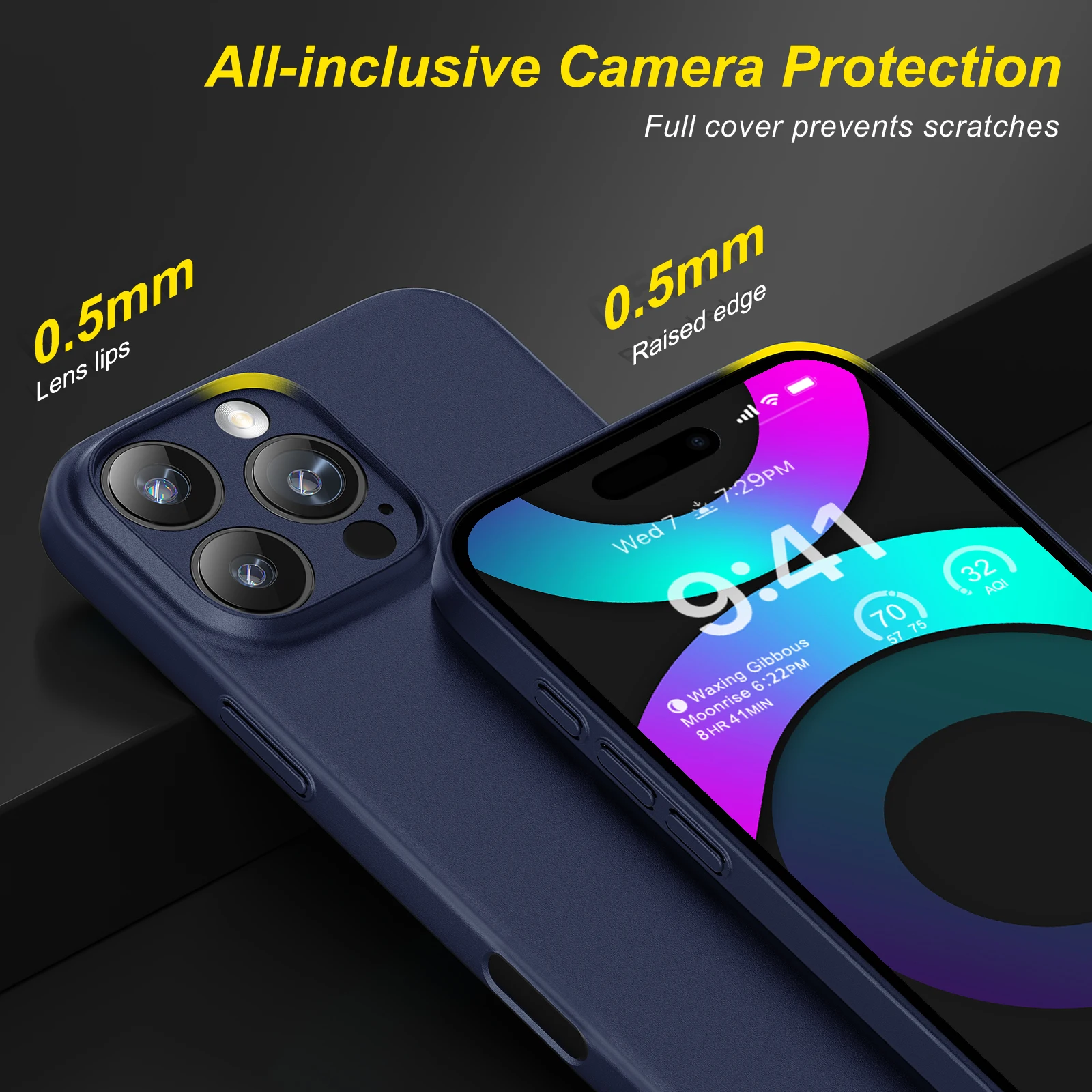Ốp lưng dành cho iPhone 16 Pro Max, iPhone 16 Pro, iPhone 16 Plus, iPhone 16 hiệu Memumi siêu mỏng 0.3mm, thiết kế tối giản, chống vân, chống sốc, bảo vệ camera cao cấp - Hàng chính hãng.