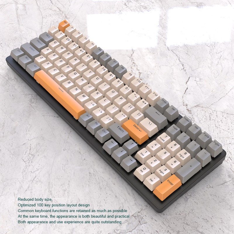 Bàn phím cơ gaming K3 Led Rainbow Hotswap Chống ồn cho máy tính laptop hàng nhập khẩu