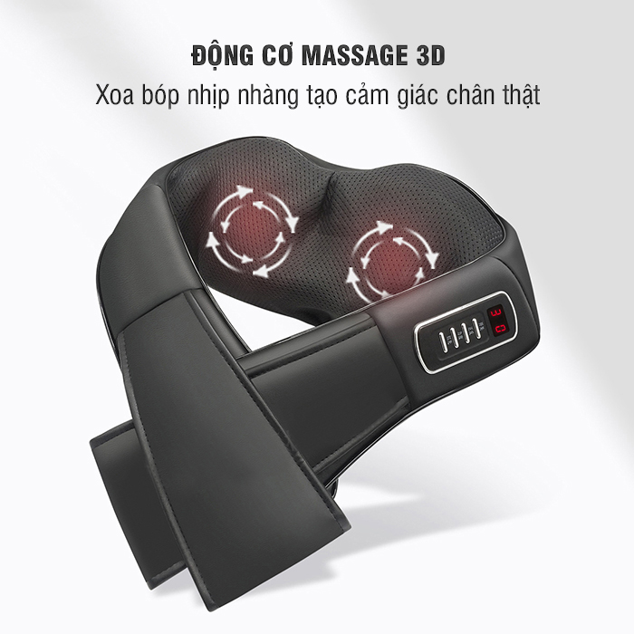 Máy (đai) massage cổ vai gáy pin sạc Puli PL-901DC3