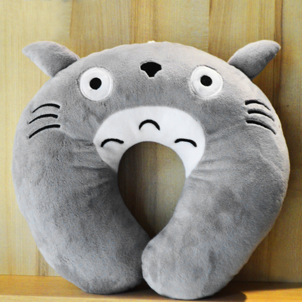 Gối Chữ U Mèo Totoro U24 (Màu Xám)