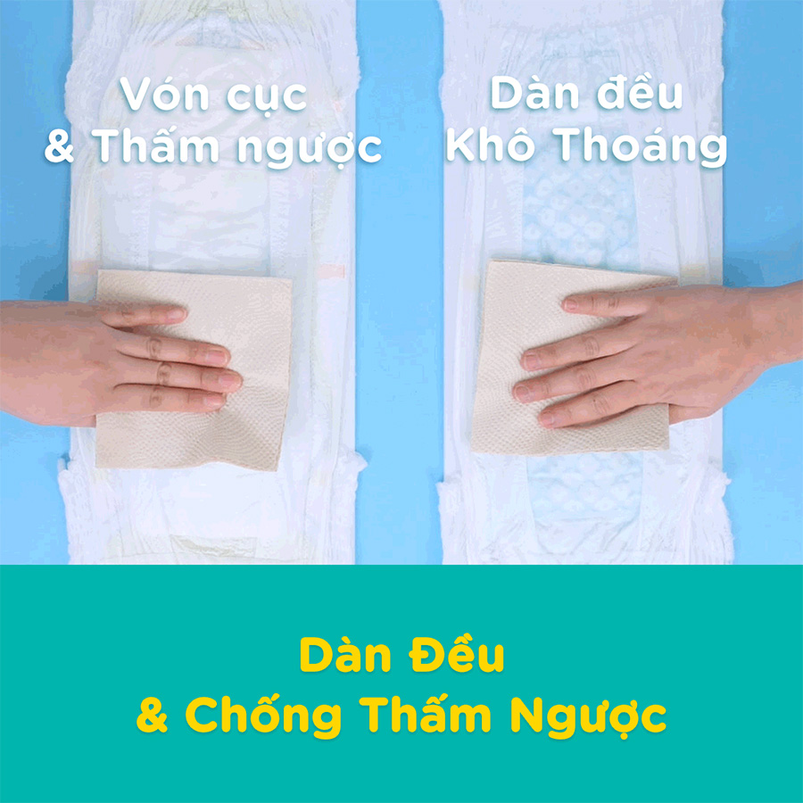Combo 3 tã Quần Pampers Điều Hoà Gói Lớn L60 (9-14kg)