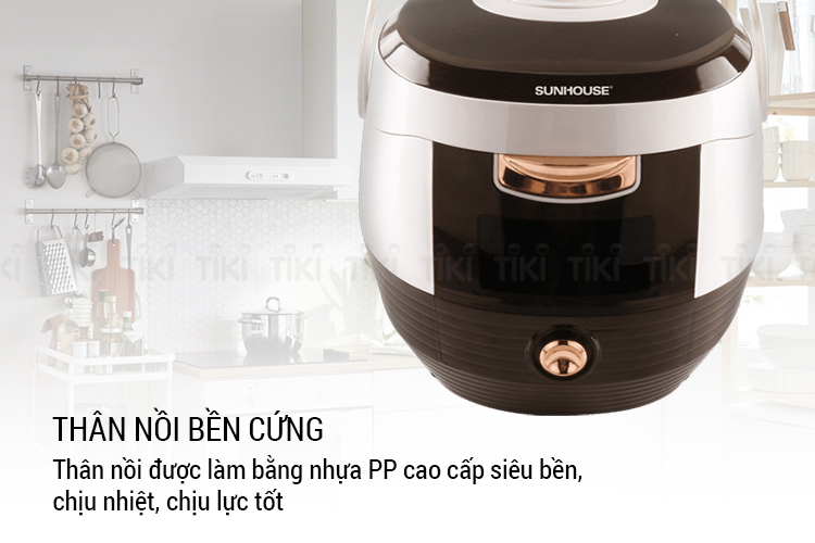 Nồi Cơm Điện Nắp Gài Sunhouse SHD8629C (1.8 Lít) - Hàng Chính Hãng