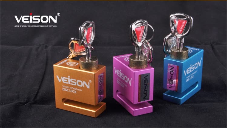 Khóa Phanh Đĩa Chống Trộm Xe Máy Weichen Veison DX4 - Xanh