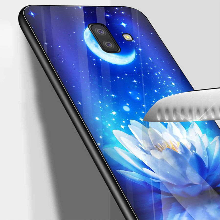 Ốp kính cường lực cho điện thoại Samsung Galaxy J4 - bướm đẹp MS BUOMD045