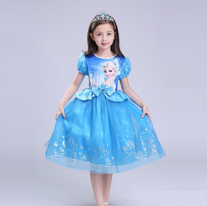 Váy công chúa Elsa tay dài cho bé 312 tuổi  Tốt Đẹp Rẻ  Shopping