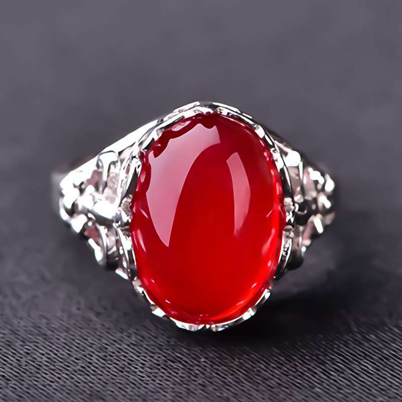 Combo Nhẫn Xoàn, Kiểu dáng Ruby, Hợp kim tráng Platin, Hợp Nam Nữ, Phong cách Cung đình, Kèm túi đựng Cung Hỷ - mẫu CrownX.436B