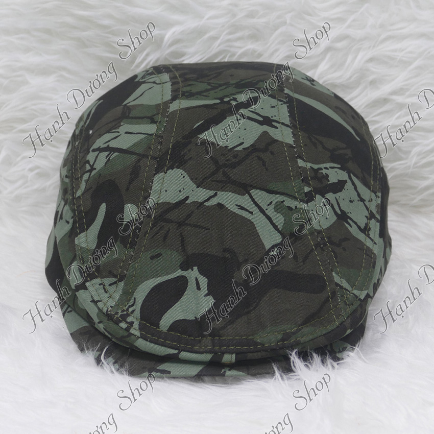 Nón beret nam mũ mỏ vịt người lớn, nón bê rê nam trơn không thêu logo, chất liệu vải kaki 2 lớp bền đẹp - Hạnh Dương