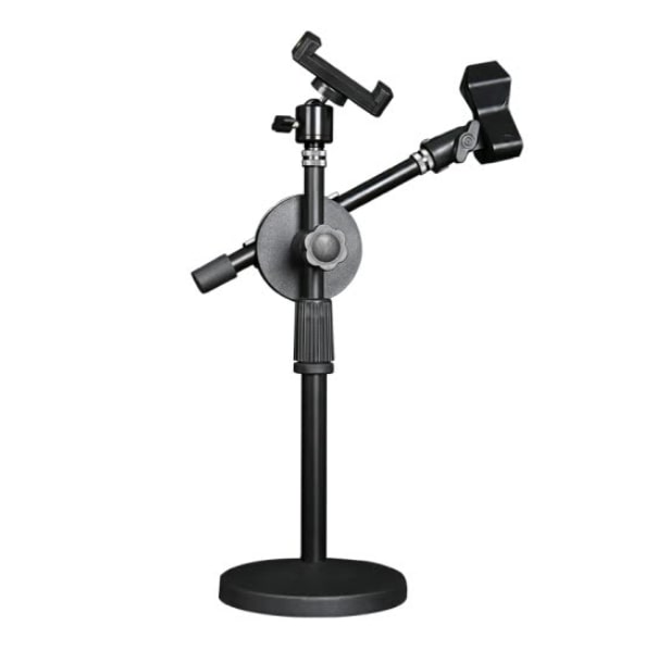 Kaifu frog (KFW) DS-22 desktop mobile phone holder microphone microphone desktop sing live broadcast bracket retractable metal bracket