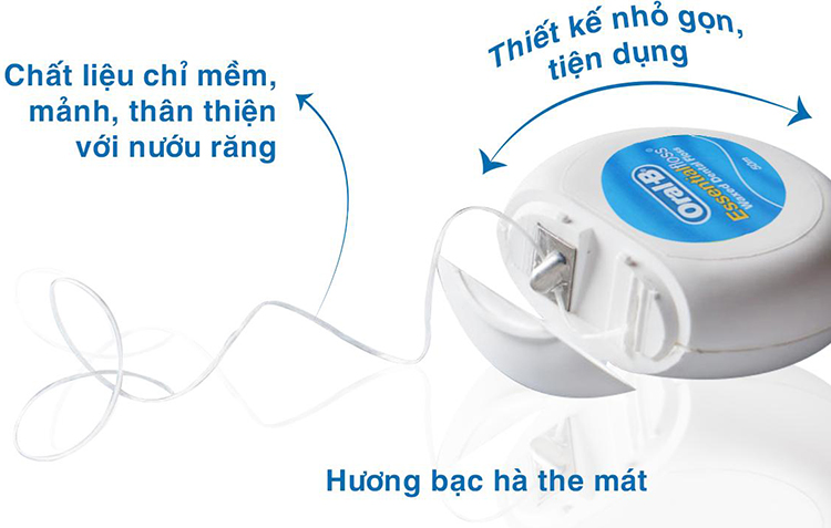 Chỉ Nha Khoa Oral-B Essential Menthol100M (50Mx2)