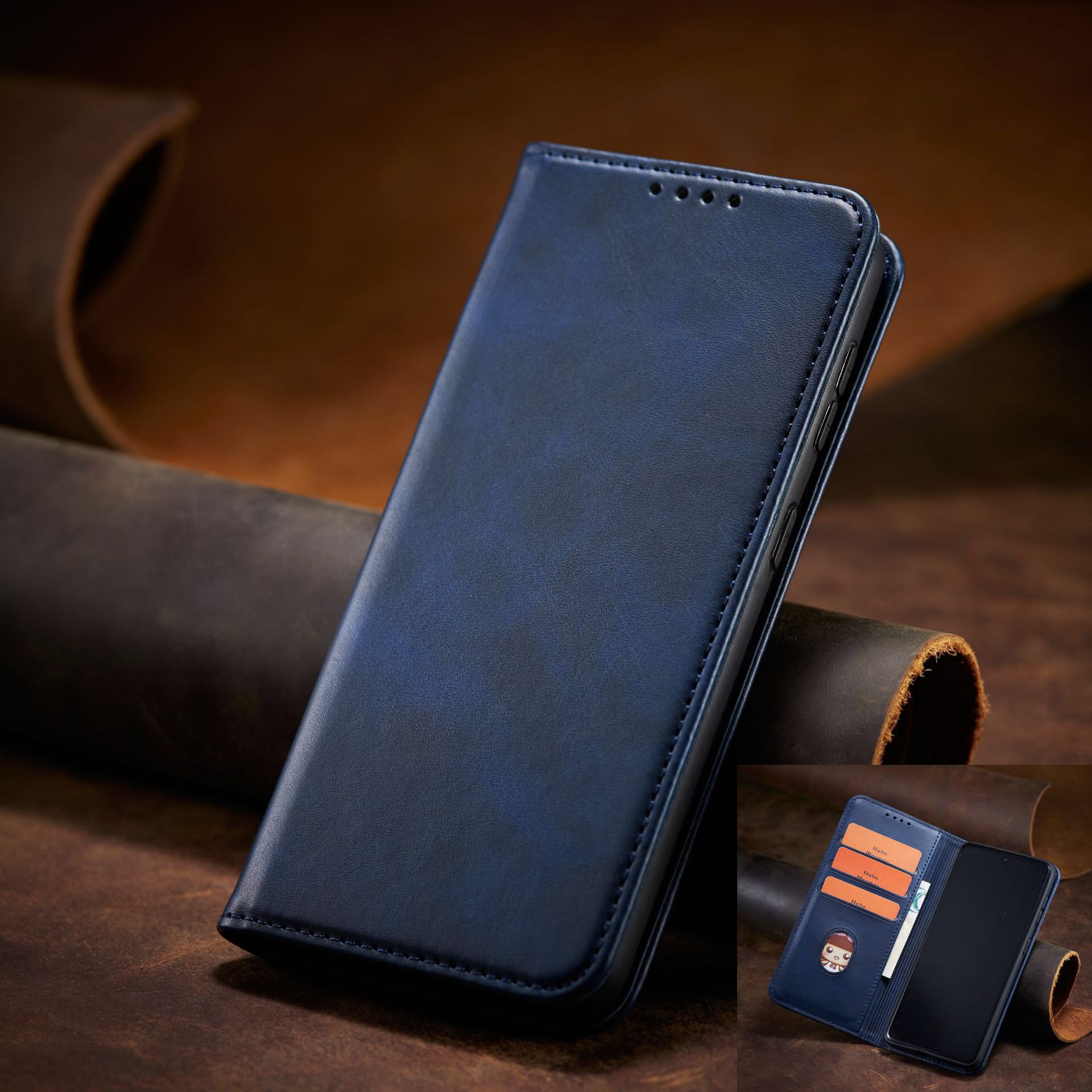Bao da ốp lưng dành cho Samsung Galaxy A31 , A51 , A71 , M51 , M31 , A50 , A50s , A30s , A70 dạng ví case cao cấp, kiểu dáng sang trọng thời trang, ngăn đựng thẻ tiện lợi, bảo vệ điện thoại toàn diện - Hàng chính hãng