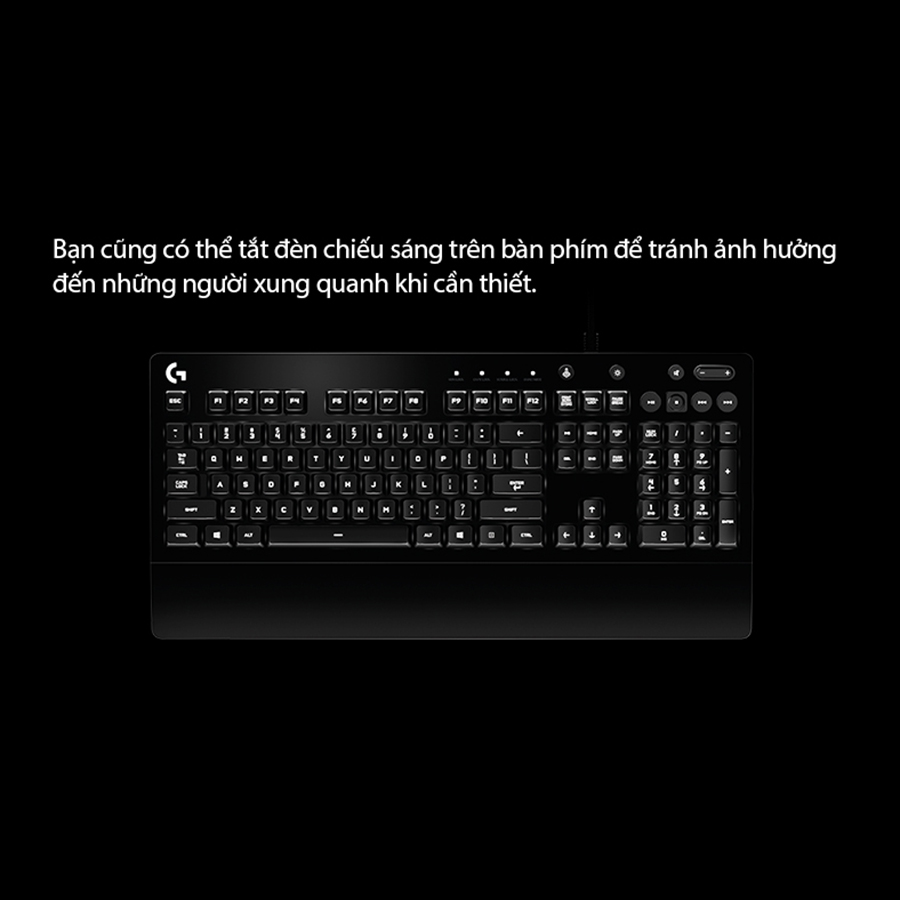 Bàn phím game có dây Logitech G213 Prodigy RGB Lightsync - Hàng chính hãng