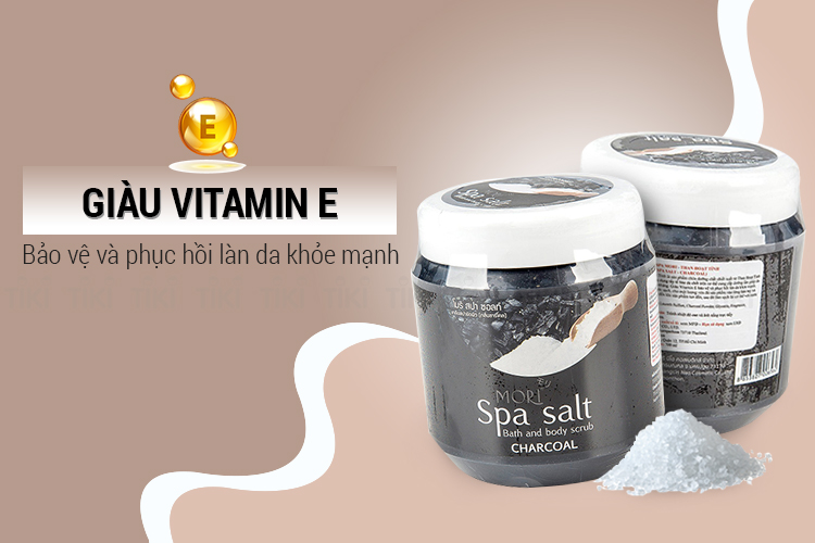 Muối Tắm Spa Mori Than Hoạt Tính Mori Spa Salt - Charcoal (700ml)