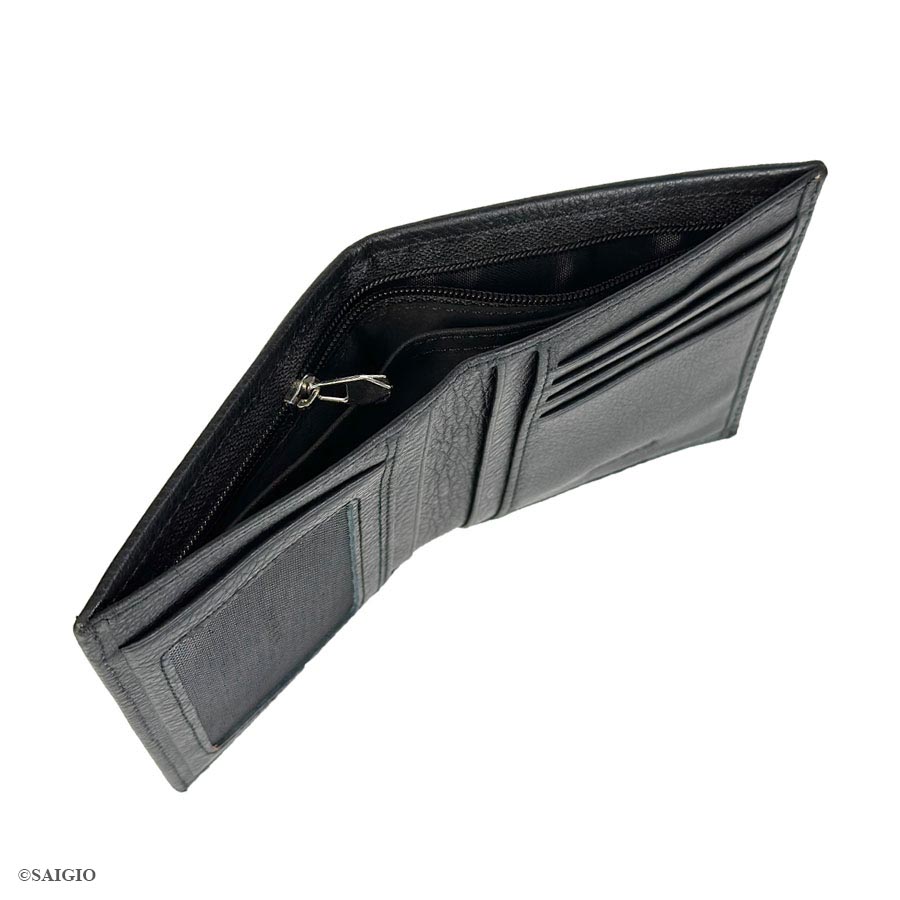 Ví Nam Đứng, Da Bò Mềm Mại GENTLE, Size Lớn, Thiết Kế Cổ Điển Đơn Giản - Đẹp Mắt, Dáng Đứng - Gập 2, Ngăn Đựng Tiền Có Khóa Kéo, Nhiều Ngăn Để Giấy Tờ Tiện Dụng - Hàng Chính Hãng SAIGIO