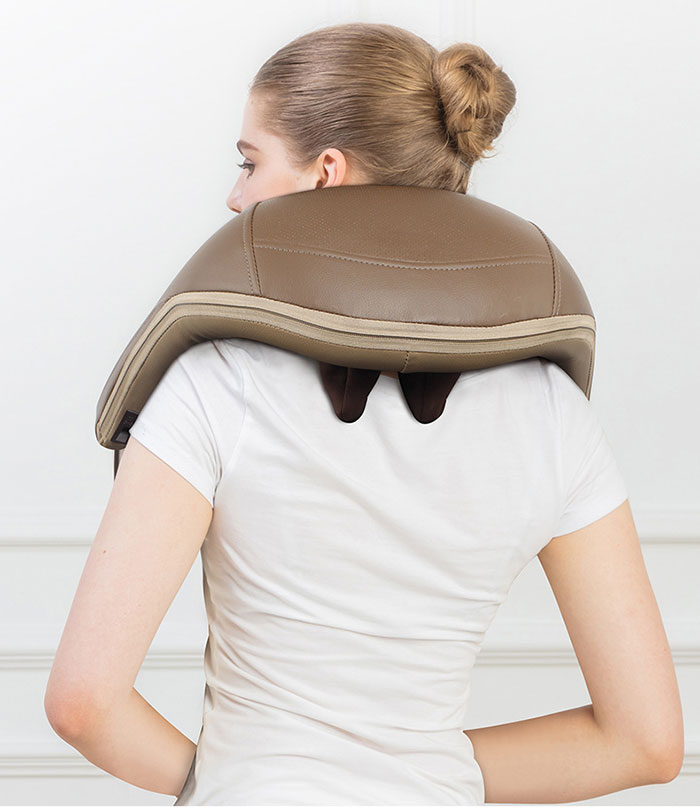 Máy massage xoa bóp huyệt đạo cổ vai gáy MZ-666C màu đen