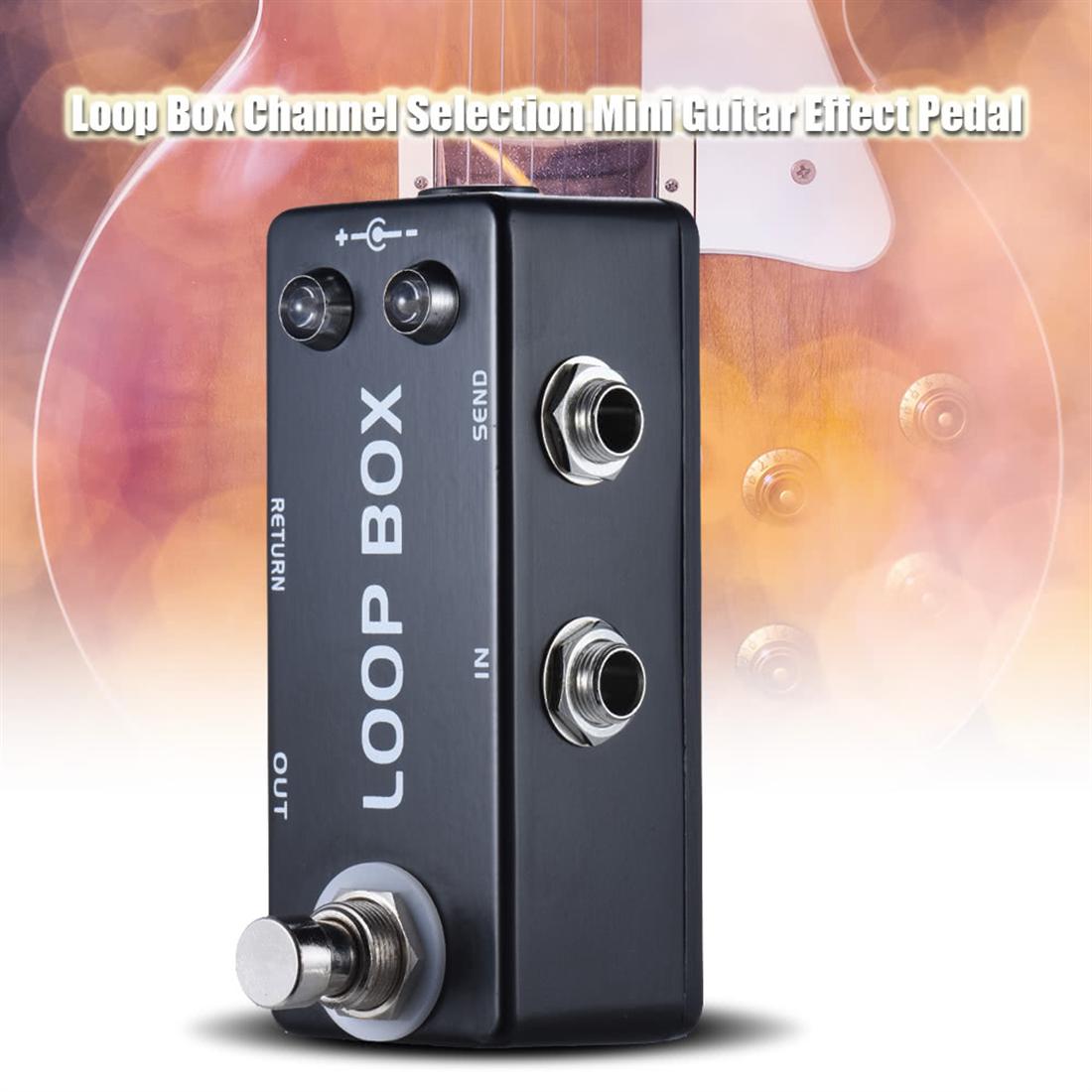 Mini Guitar Effect Pedal Ring Box Switch Channel Selection True Bypass Zinc Aluminum Alloy Body