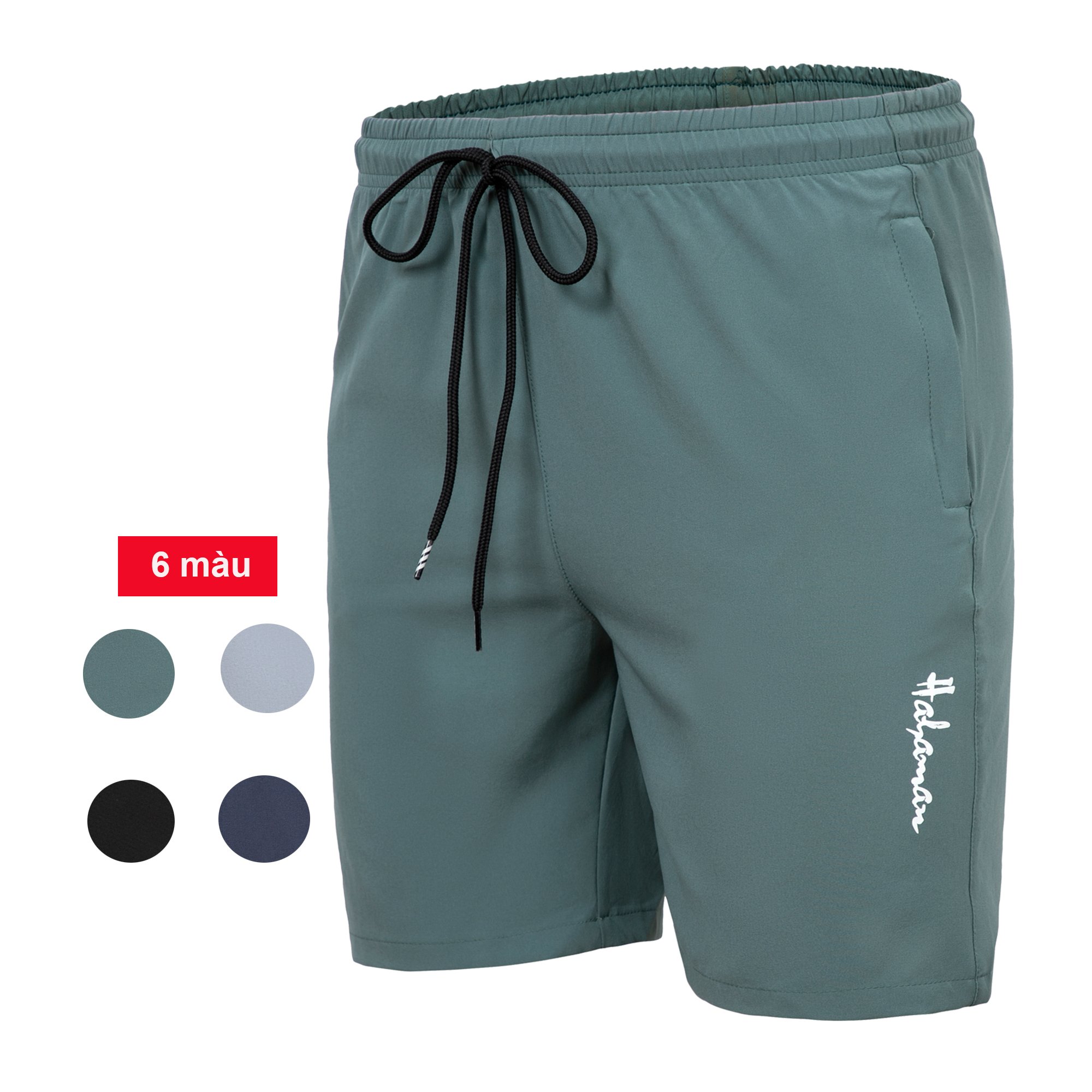 Quần short dù gió HAHAMAN thể thao co giãn cao cấp QD0025