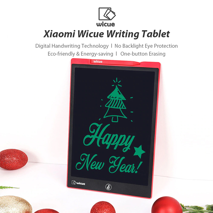 Xiaomi Wicue Writing Drawing Tablet 12inch LCD Digital Handwriting Pads Portable Electronic Graphic Board Eye Protection - Red